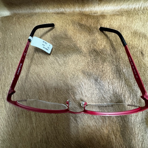 Arnette MAKAII 6126 723 53-19-145 Black/Red Metal Half Rim Eyeglasses Frame New - Picture 6 of 15